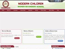 Tablet Screenshot of modernschoolguna.com
